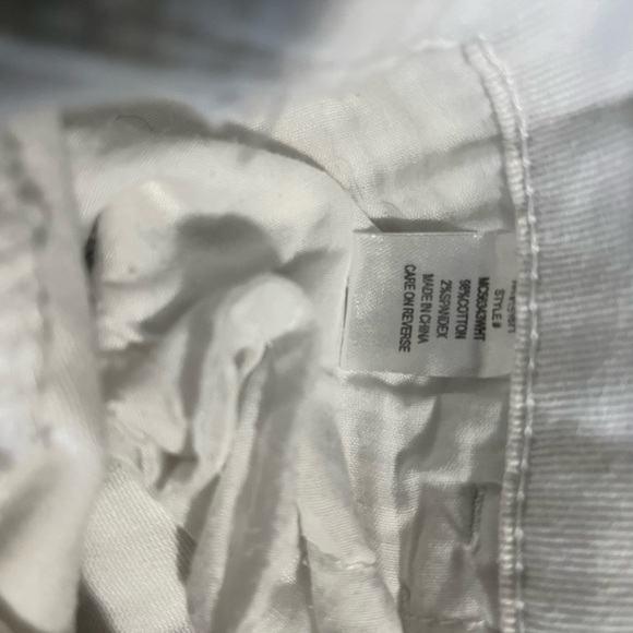 H&H Harmony & Havoc White Denim Stretch Capris Size 8 Inseam 22 Tie Belt - Picture 10 of 12